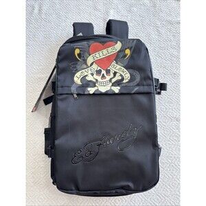 New Y2K Retro Ed Hardy Multi-Functional 2-in-1 Travel Backpack / Suitcase NWT